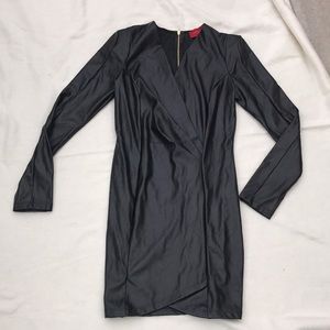 Akira Chicago faux leather black Elegant  ? sassy